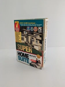 Punch Super Home Suite CD-ROM 2003 design landscape furniture Floorplan BIGBOX - Picture 1 of 11