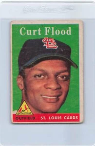 1958 Topps #464 Curt Flood Cardinals Fair *6006 - Picture 1 of 2