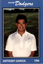 1989 Salem Dodgers Team Issue #3 Anthony Garcia TR