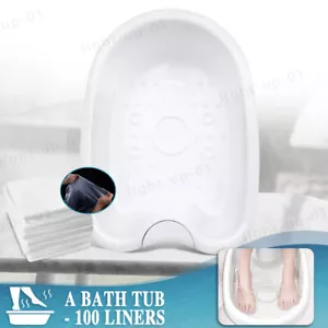 Foot Bath Tub with 100 pack Plastic Liners for Ionic Detox Cleanse Machine Home - Picture 1 of 11