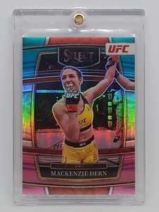 2022 Panini Select UFC Mackenzie Dern #10 Concourse Teal Rainbow PRIZM 31/49