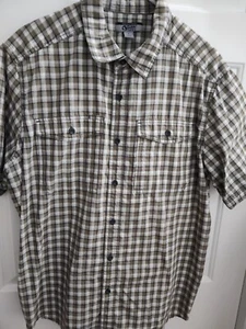 Gander Mountain Guide Series Shirt Mens Large Plaid Short Sleeve RN85856 - Picture 1 of 6