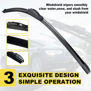 Natural Rubber Soft Front Car Wiper Blades For Toyota Solara 1999-2003 - Picture 1 of 8