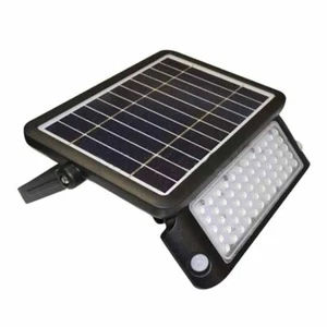 V-TAC VT-787-10 faro led 10W slim autoalimentato nero con pannello solare e sens - Foto 1 di 4