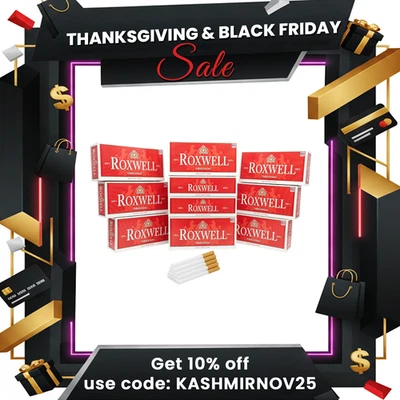 Roxwell Cigarette Tubes 100s Size Red 2000 count 10 Boxes of 200 RYO Tubes - Image 1 of 4