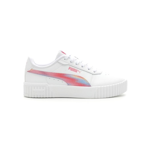 Scarpe casual sneakers PUMA Carina 2.0 Groovin stringate giovani ragazze bianche 3939760