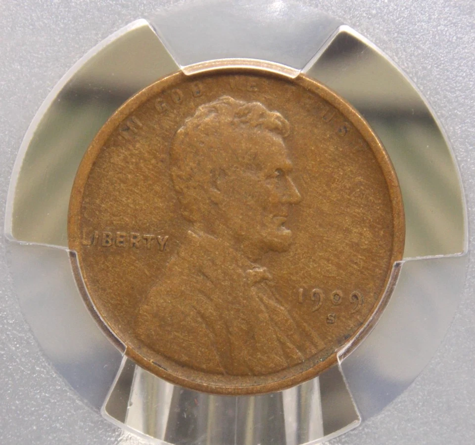 1909 "S" Lincoln WHEAT Cent 1c PCGS VF25 #613 Very Fine San Francisco ECC&C, Inc - Image 1 of 4