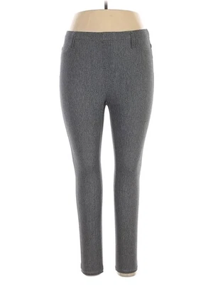 Faded Glory Women Gray Dress Pants 1X Plus - Image 1 of 2