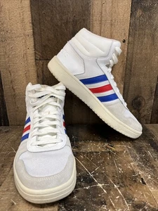 Adidas Herren Hoops 2.0 Mid White Royal Scarlet, Größe 8 - Bild 1 von 12