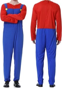 Mario Deluxe Super Mario Brothers Nintendo Fancy Dress Halloween Adult Costume - Picture 1 of 5