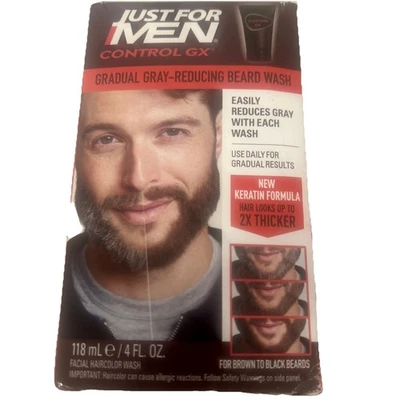Только для мужчин Control GX мытье бороды 118 мл постепенное уменьшение серого цвета мытье бороды - Изображение 1 из 2