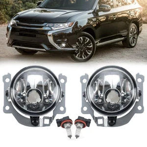 Left&Right Front Bumper Fog Light Lamp For Mitsubishi Outlander 2016 2017-2019 - Picture 1 of 24