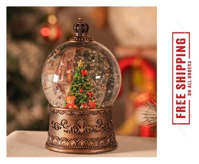 Globo de Nieve Navidad, Globos de Nieve de Navidad Iluminados con Temporizador, Remolino Musical Foto 1 de 4