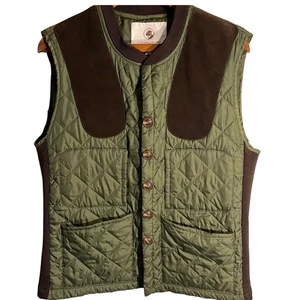 Southern Proper gesteppte kleine grüne Wildleder-Schultertaschen Sportlerweste für Herren - Bild 1 von 10