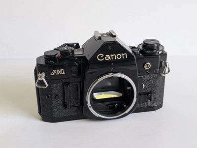 Canon A-1 Black 35mm SLR Film Camera Body - Image 1 of 4
