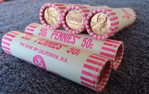 1971-D * Original Bank Wrapped * Uncirculated Lincoln Cent Roll - OBW Pennies - Picture 1 of 7