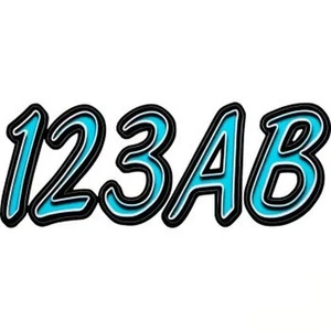 Hardline Series 400 Watercraft I.D. Kit - Cyan/ black Motorcycle Street CYBKG400 - Picture 1 of 3