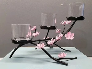 Opened Partylite Cherry Blossom Centerpiece P90554 in Box - Picture 1 of 5