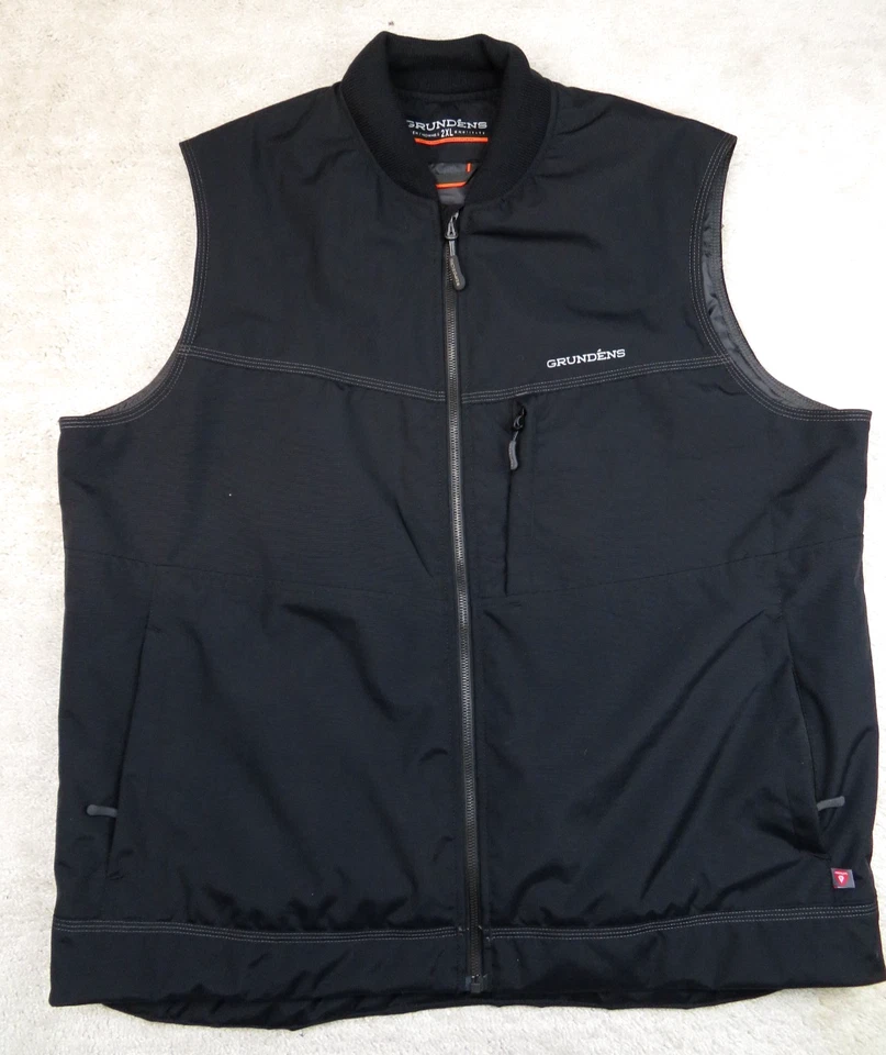 Chaleco de pesca Grundens 2 XL con aislamiento de lastre negro Primaloft para hombre Foto 1 de 4