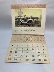 Calendario publicitario 1970 Sinclair Oil Company Al's Service Station Berwyn, IL - Imagen 1 de 7