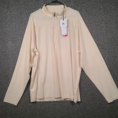 Nuevo con etiquetas Top Fila Hombre Manga Larga Tenis Essential Media Cremallera UPF 50+ Activo Talla XL Foto 1 de 4