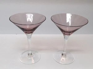 Block Stockholm Kristall 7" groß Martini Gläser Stiel 2er Set - Bild 1 von 7