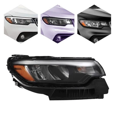 For 2022-2024 Jeep Compass Headlight Halogen Headlamp with LED DRL LH/RH Options - Image 1 of 4