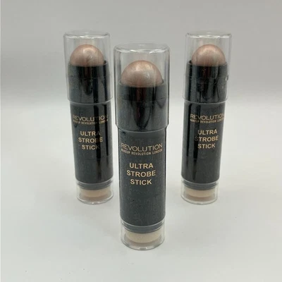 Makeup Revolution Ultra Strobe Stick Peach Lightening 0.19 OZ Pack of 3 - Image 1 of 4