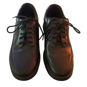 Rockport Mens Leather Black Lace Up Casual Walking Comfort Shoes Size 13M - Picture 1 of 9