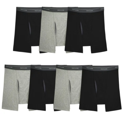 Fruit of the Loom Men'S Coolzone Fly Boxer Briefs, 6 Pack, Sizes S-3XL - Image 1 of 4