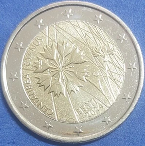 ESTLAND - 2 Euro Gedenkmünze 2024 " Fiordaliso - Nationale Blume " UNC - Bild 1 von 2
