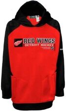 Detroit Red Wings CCM Jersey Hoodie Sweatshirt XL Boys Black Cotton YGI  F2-282