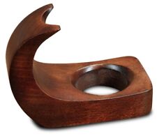 For Single Pipe NIB Dark Brown Wooden Pipe Rest Holder Stand PS-171