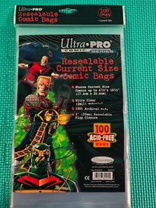 100 Ultra Pro Golden Size Resealable Storage Bags Brand New Factory Sealed🔥🔥 - Picture 1 of 6