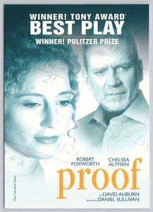Proof Chelsea Altman Robert Foxworth Broadway Advertising Continental Postcard - Picture 1 of 2
