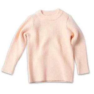 Kids Boys Girls Sweater Knit Top Bottoming Shirt Sweater Jumper Casual Pullover - Picture 1 of 23