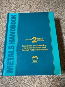 ASM Metal Handbook Vol 2 Tenth Ed. Properties Selection Nonferrous Alloys... - Picture 1 of 8