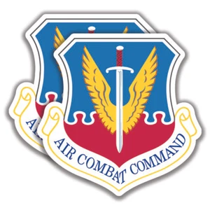 2 calcomanías de comando de combate aéreo pegatinas de la Fuerza Aérea de Estados Unidos Bogo - Imagen 1 de 1