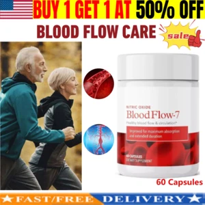 Nitric Oxide BloodFlow-7 Capsules - Nitrosigine supplement - 60 Capsules US New~ - Picture 1 of 12