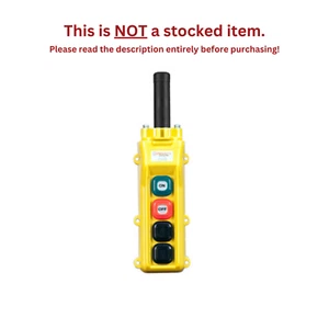 CONDUCTIX 80 SERIES - 4-BUTTON PENDANT, 2 SINGLE-SPEED & MAINTAINED ON/OFF - Picture 1 of 4