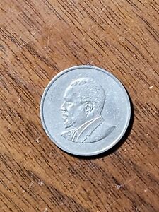 Kenya 50 cents coin, 1968. KM# 4, copper-nickel. President Mzee Jomo Kenyatta.