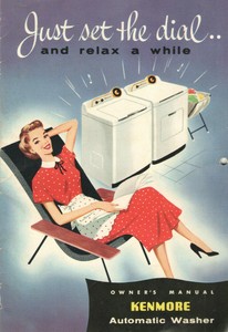 VTG 1951 SEARS KENMORE AUTOMATIC WASHING MACHINE/WASHER OWNER'S MANUAL! RELAX!