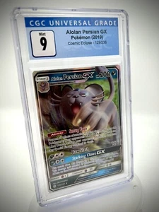 Pokemon TCG - Alolan Persian GX 129/236 Cosmic Eclipse, Ultra Rare, CGC 9 Mint! - Picture 1 of 3