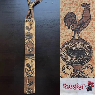 Corbata de algodón Gallo “Gallos” usada en excelente estado de colección Ivy años 60 1950 Stagg Ltd Palm Beach Cocks Foto 1 de 4