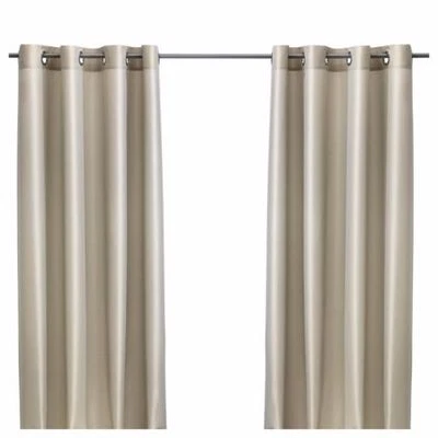 Nuevo 2 Pares de Cortinas IKEA PARLBUSKE Beige Claro 57"x98" - USPS Priority Mail Foto 1 de 4