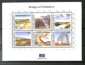 Simbabwe - 2006 - Scott #1029a - Souvenirblatt neuwertig nie klappbar - Brücken - Bild 1 von 1