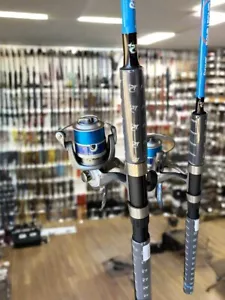 New Fishing Rod And Reel Combo Fiberglass Reel with Line Fishing Tackle 210 cm - Picture 1 of 5