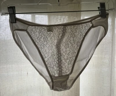 Bragas bragas calzoncillos bragas abuela encaje nailon transparente grandes vintage años 70 para mujer EE. UU. Foto 1 de 4