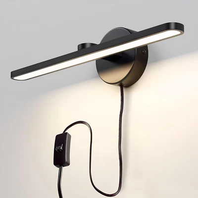 LED Picture Light Plug in Vanity Lighting Fixture Wall Light Bathroom over Mirro - Image 1 of 4