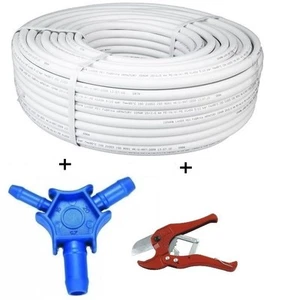 HAUSTECH 2x100m tubo compuesto 16/2 + cortador de tubos + calibre. PEX precio base 0,75 €/m - Imagen 1 de 3